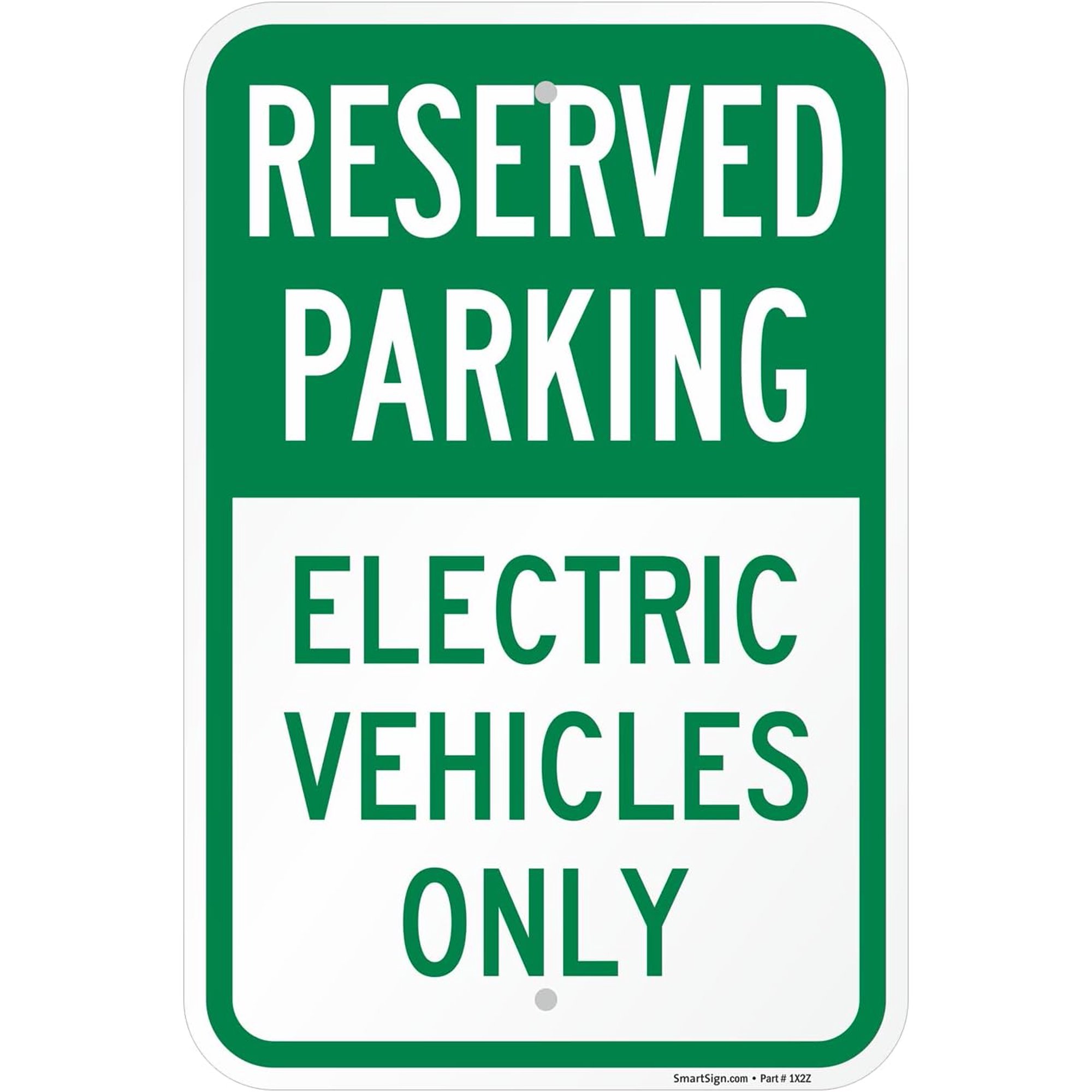 Reserved Parking EV Charging Sign